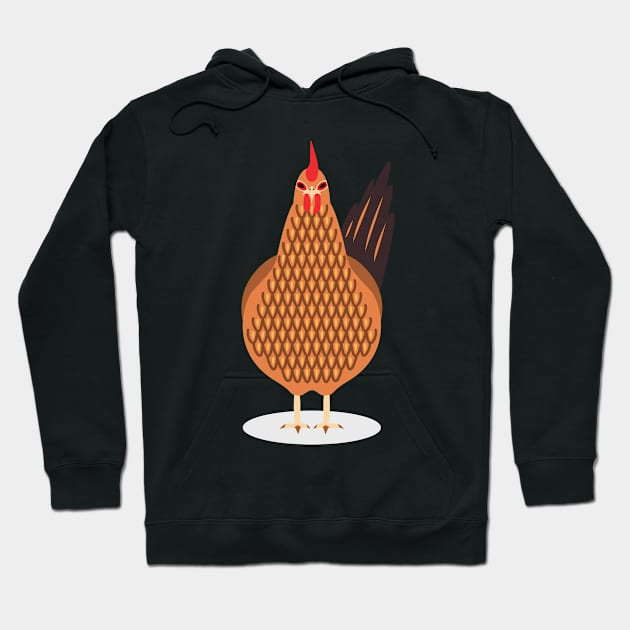 A Cute Chicken Hoodie by iswenyi Art